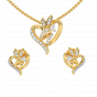 The Entwined In Love Diamond Pendant Set