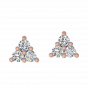 Treat Of Trio Diamond Stud Earrings