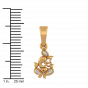 Auspicious Ganpati Gold Diamond Pendant