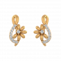 Floral Tunes Diamond Heart Earrings