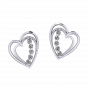 Weave The Heart Diamond Earrings