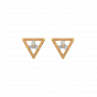 Triangle Treat Diamond Stud Earrings