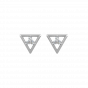 Triangle Treat Diamond Stud Earrings