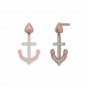Lovers Anchor Diamond Drop Earrings