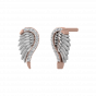 Angel Wings Diamond Stud Earrings