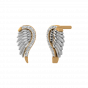 Angel Wings Diamond Stud Earrings