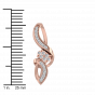 Golden Curves Diamond Stud Earrings