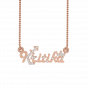 Kritika Name Personalized Gold Diamond Pendant