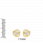 Centre De Fleurs Diamond Stud Earrings
