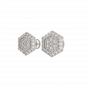 The Perfect Hexagon Diamond Stud Earrings