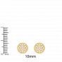 The Stellar Flower Gold Diamond Earrings