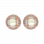 The Pearl Whirl Gold Diamond & Pearl Earrings