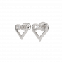 The Infinity Heart Diamond Earrings
