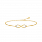 Old school love story gold and diamond bracelet For Her