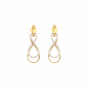 Eternal love diamond and gold earrings For Her