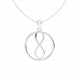  The world of Love diamond and gold pendant For Him