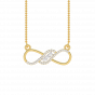 The grace of love diamond and gold pendant For Her