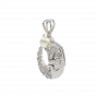 Be A Mermaid Diamond Gold Pendant With Pearl