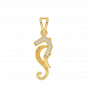 The S Horse Gold Diamond Pendant