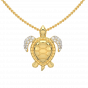 Totally Turtle Gold Diamond Pendant