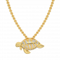 Terry Turtle Gold Diamond Pendant