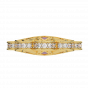 Pretty In Pink Gold Diamond Ring With Enamel