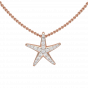 The Starfish Gold Diamond Pendant