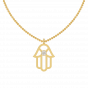 The Diamond Hamsa Charm Pendant