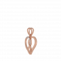The Infinity Diamond Heart Charm Pendant