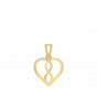 The Infinity Diamond Heart Charm Pendant