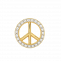 The Peace Gold Diamond Kids Pendant