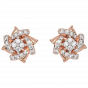 The Floral Wheeling Diamond Earrings