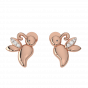 Mystic Fly Gold Diamond Stud Earrings