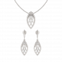 Twinkle Drops Diamond Pendant Set