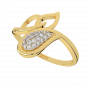 The Twine Sparkle Gold Diamond Ring