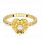 The Heart Aura Gold Diamond Ring