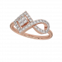 Refined Infinity Gold Diamond Ring
