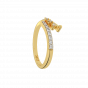 The Mystery Flow Gold Diamond Ring