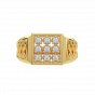 The Perfect Nine Gold Diamond Men's Ring