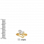 Customize Couple Initials Gold Diamond Ring