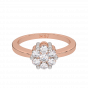 Purely Floral Gold Diamond Ring