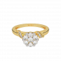 The Floral Treat Gold Diamond Ring