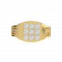 The Outwit Gold Diamond Men's Ring
