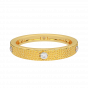 The Texture Trend Gold Diamond Ring