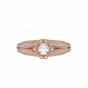 The Stylish Solitaire Gold Diamond Ring
