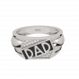 Best Dad Ever Gold Diamond Mens Ring