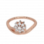 Floral Sway Gold Diamond Ring