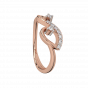The Loop N Heart Gold Diamond Ring