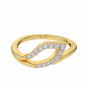 The Golden Leaflet Gold Diamond Ring
