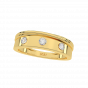 The Glitter Band Gold Diamond Men's Ring